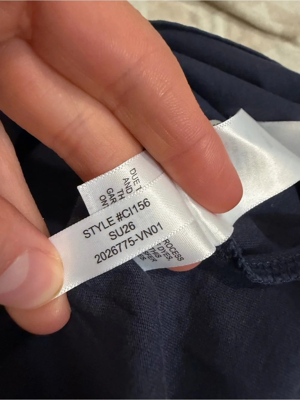 J crew navy Broken-in T-shirt